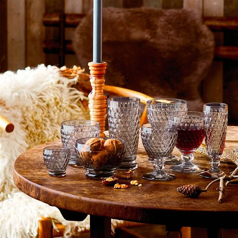 12.5 cl - Boston Calice Vino Bianco in Vetro - Set 4 Pezzi