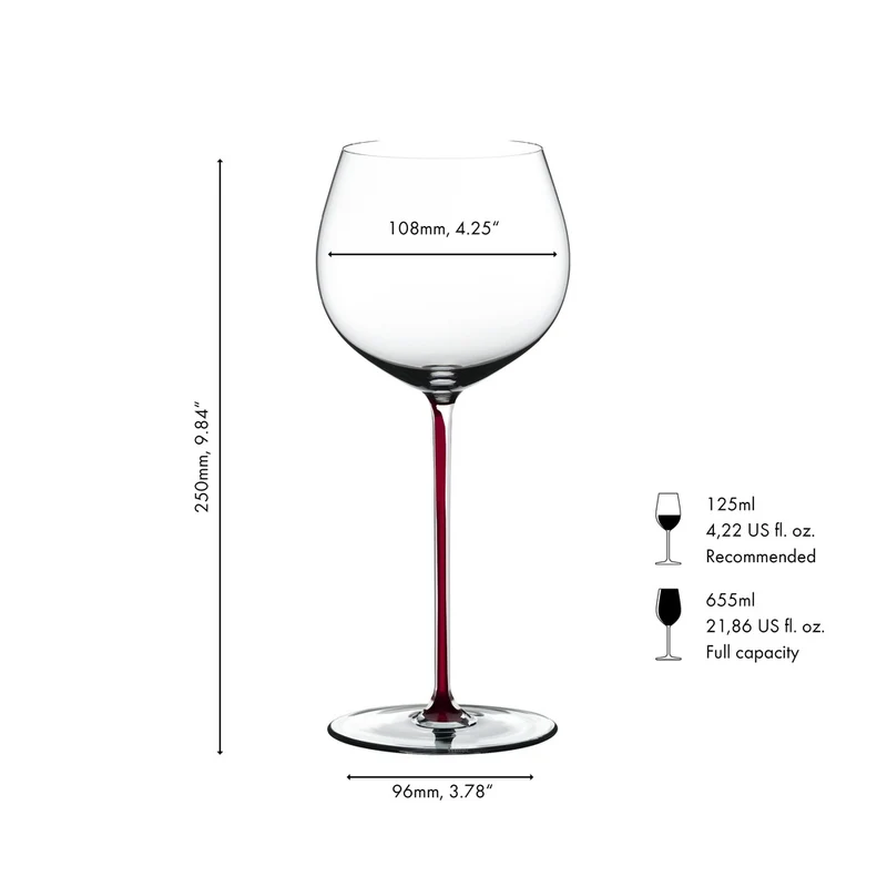 62 cl - Fatto A Mano Calice Degustazione Chardonnay in Vetro