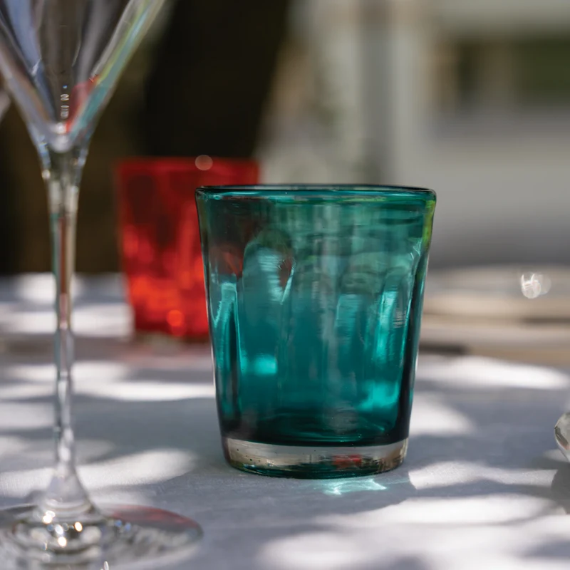 32 cl - Bei Bicchiere Acqua in Vetro Soffiato - Set 6 Pezzi