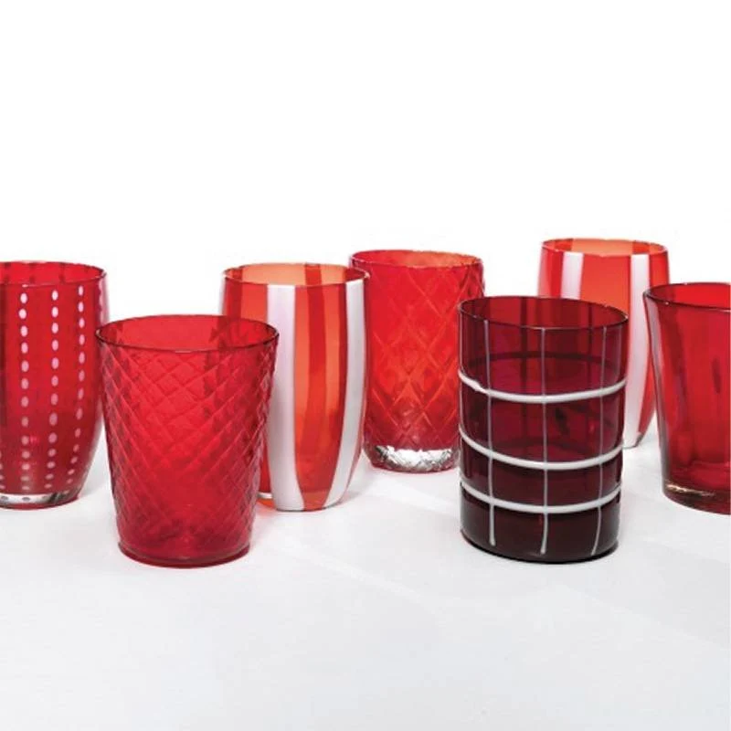 Melting Pot Bicchiere Acqua in Vetro - Set 6 Pezzi