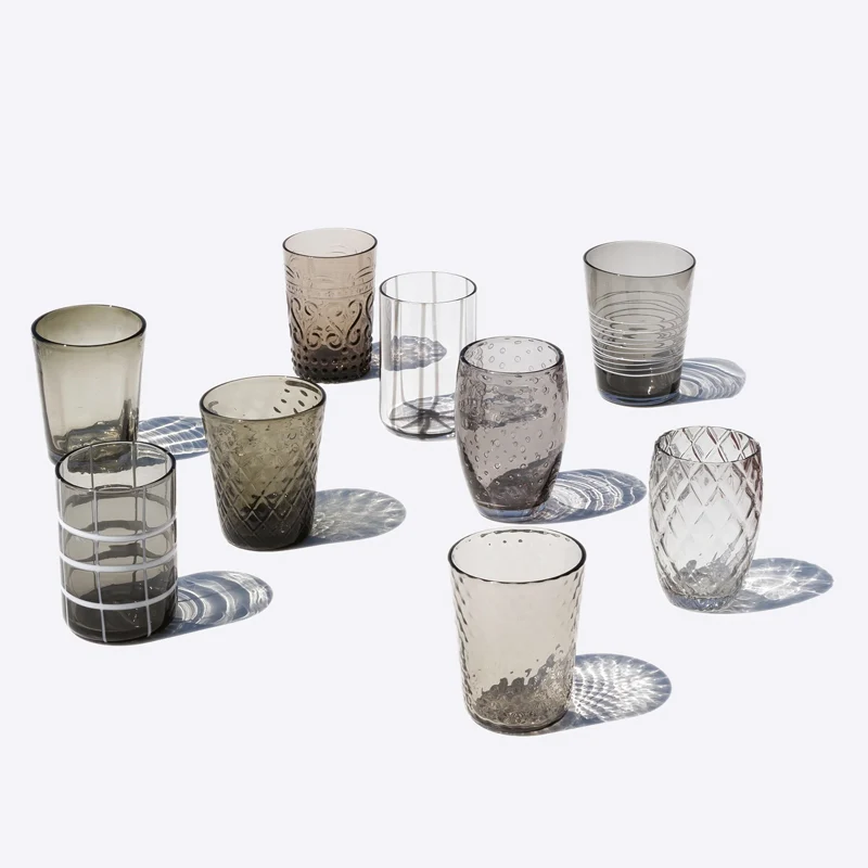 Melting Pot Bicchiere Acqua in Vetro - Set 6 Pezzi