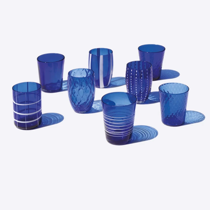 Melting Pot Bicchiere Acqua in Vetro - Set 6 Pezzi