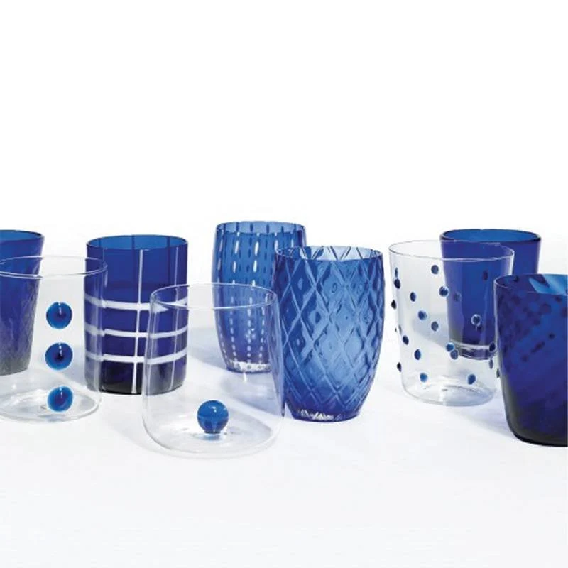 Melting Pot Bicchiere Acqua in Vetro - Set 6 Pezzi