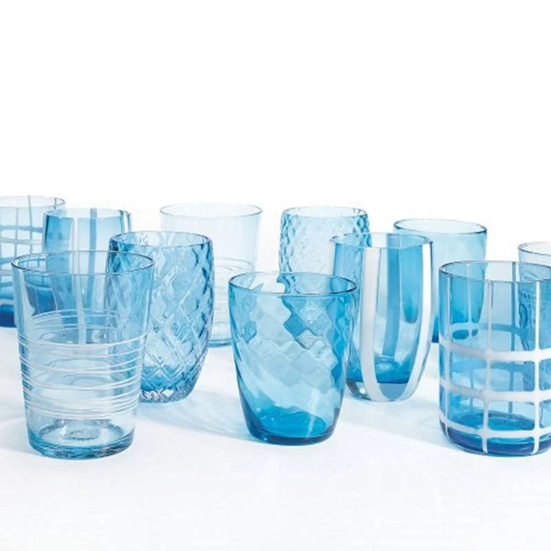 Melting Pot Bicchiere Acqua in Vetro - Set 6 Pezzi