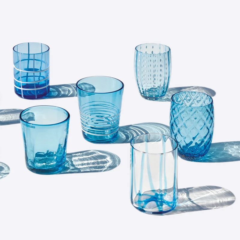 Melting Pot Bicchiere Acqua in Vetro - Set 6 Pezzi