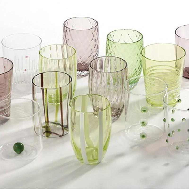 Melting Pot Bicchiere Acqua in Vetro - Set 6 Pezzi