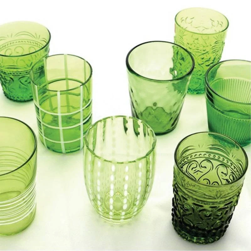 Melting Pot Bicchiere Acqua in Vetro - Set 6 Pezzi