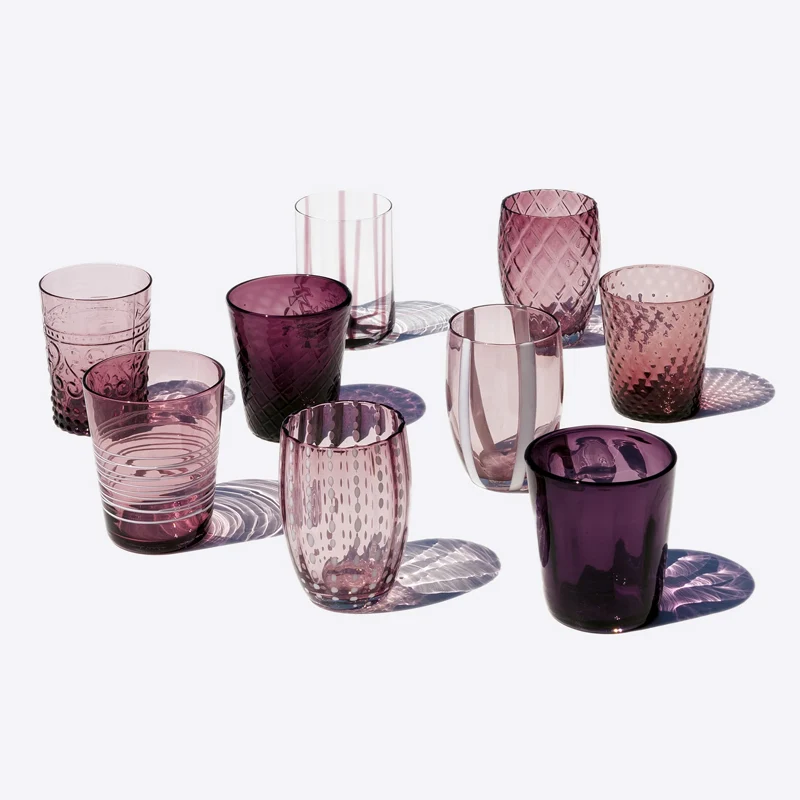 Melting Pot Bicchiere Acqua in Vetro - Set 6 Pezzi