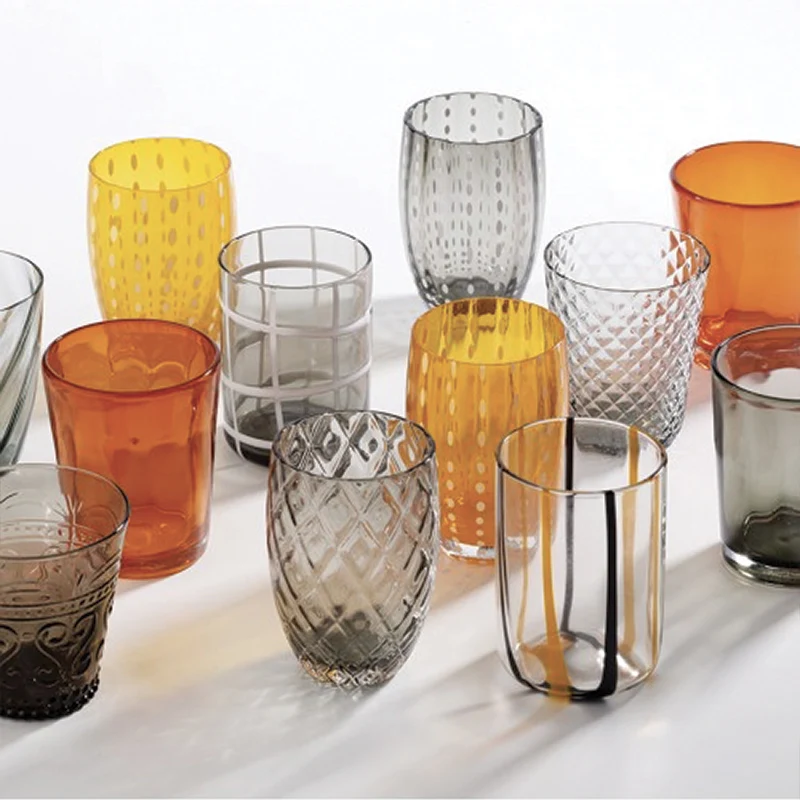 Melting Pot Bicchiere Acqua in Vetro - Set 6 Pezzi