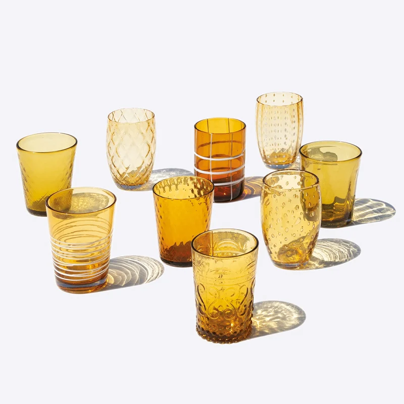 Melting Pot Bicchiere Acqua in Vetro - Set 6 Pezzi