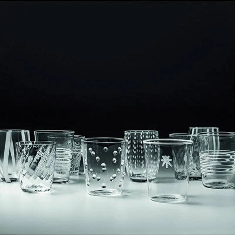 Melting Pot Bicchiere Acqua in Vetro - Set 6 Pezzi