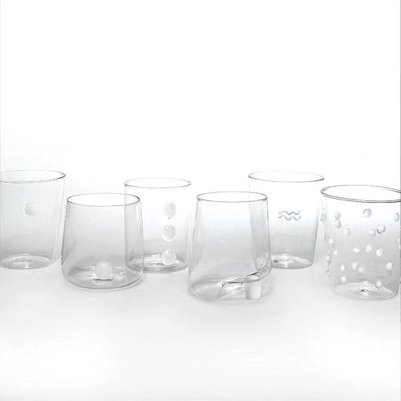 Melting Pot Bicchiere Acqua in Vetro - Set 6 Pezzi