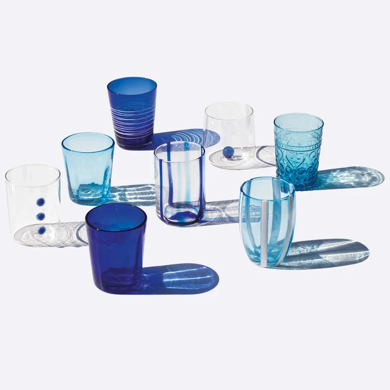 Melting Pot Bicchiere Acqua in Vetro - Set 6 Pezzi