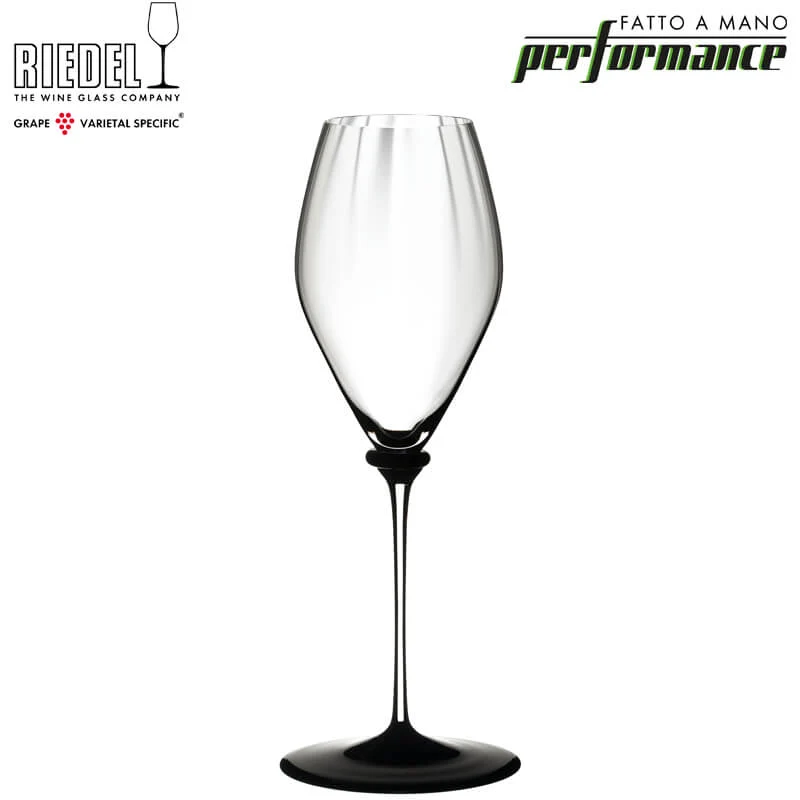 37.5 cl - Fatto A Mano Performance Calice Champagne Stelo Colorato in Vetro