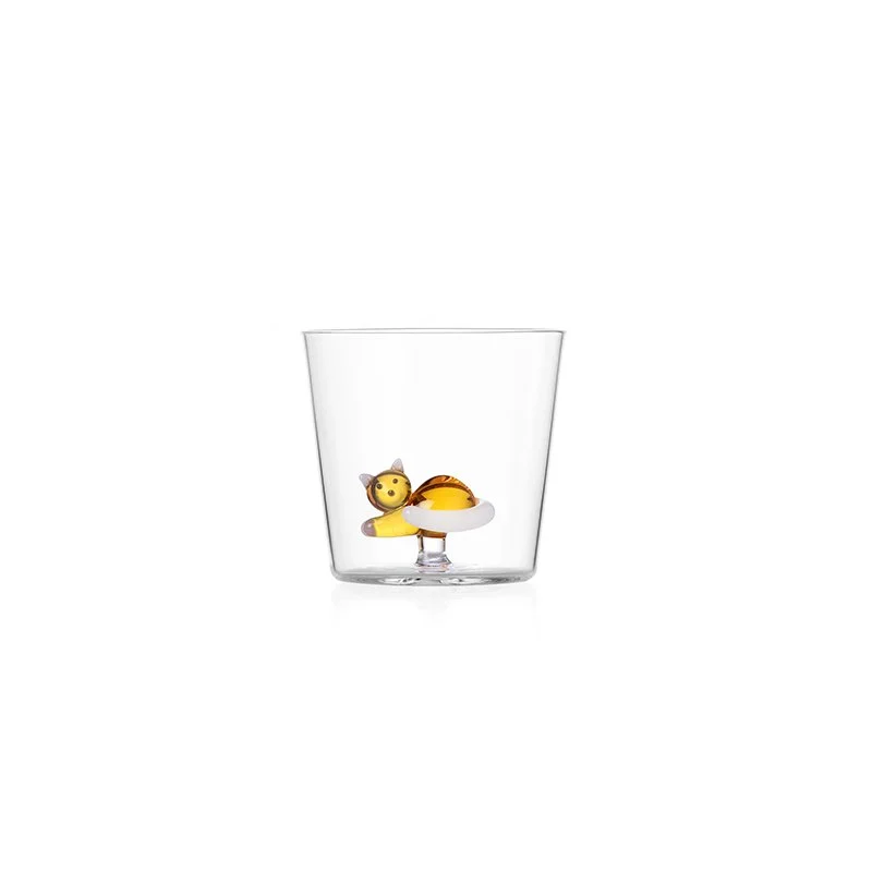 30 cl - Tabby Cat Bicchiere Acqua in Vetro Borosilicato