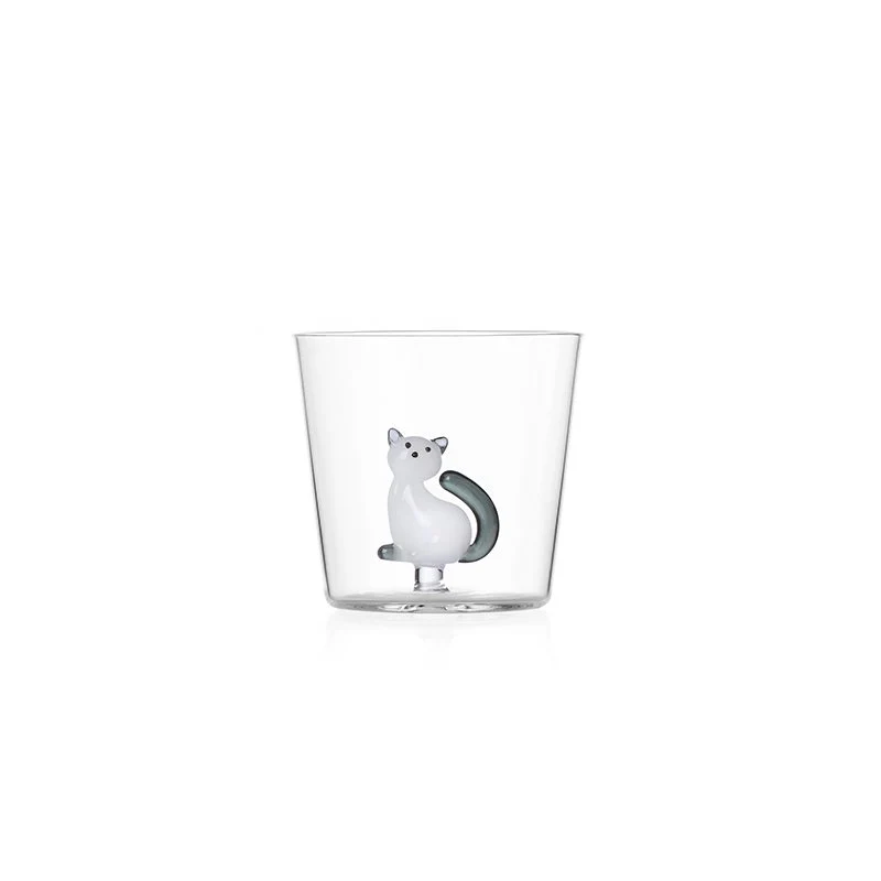 30 cl - Tabby Cat Bicchiere Acqua in Vetro Borosilicato
