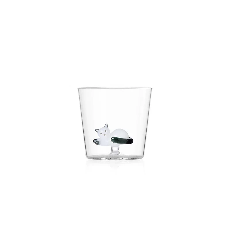 30 cl - Tabby Cat Bicchiere Acqua in Vetro Borosilicato