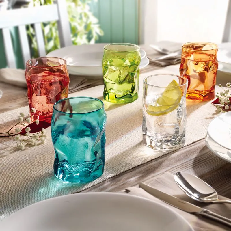 30 cl - Sorgente Bicchiere Acqua in Vetro - Set 6 Pezzi