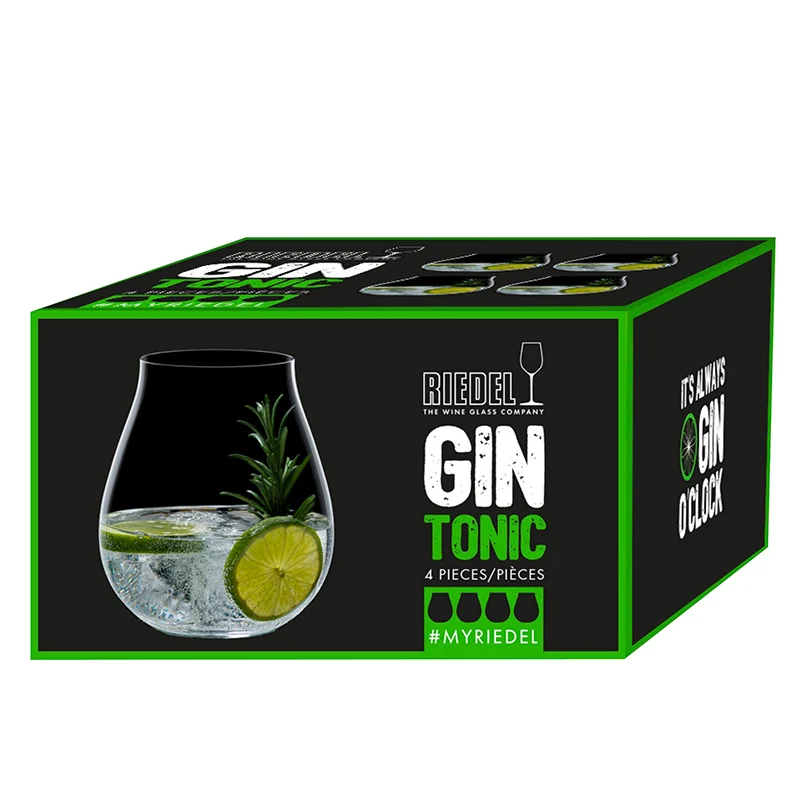 76.2 cl - Gin Tonic Bicchiere Gin Tonic in Vetro - Set 4 Pezzi