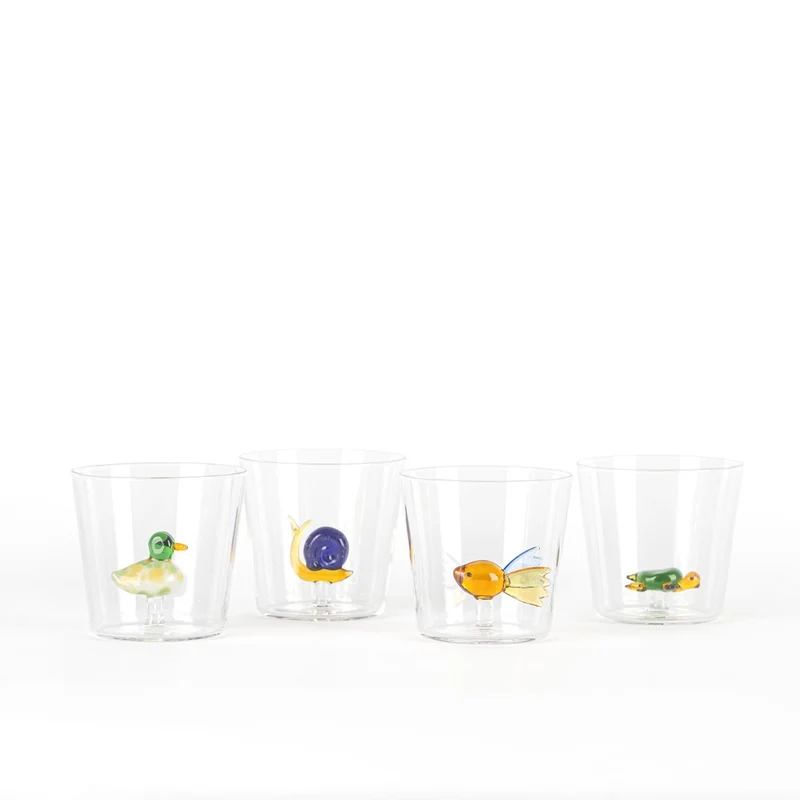 30 cl - Animal Farm Bicchiere Acqua in Vetro Borosilicato