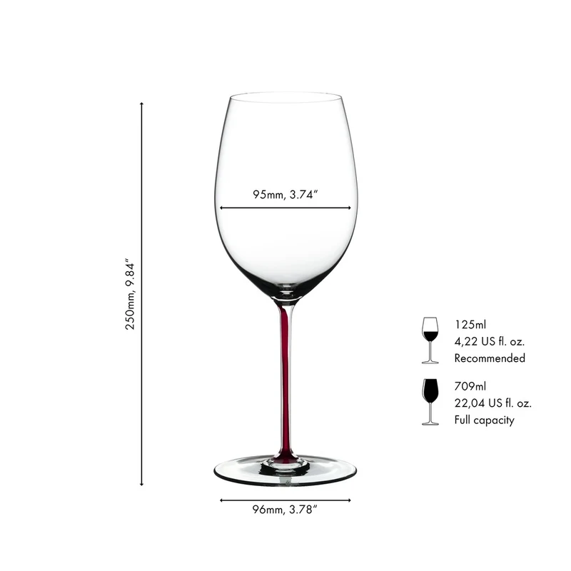 62.5 cl - Fatto A Mano Calice Degustazione Cabernet Merlot in Vetro
