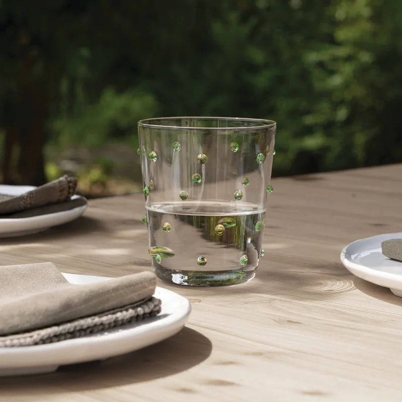 45 cl - Party Bicchiere Bibita Pallini Colorati in Vetro Borosilicato - Set 6 Pezzi