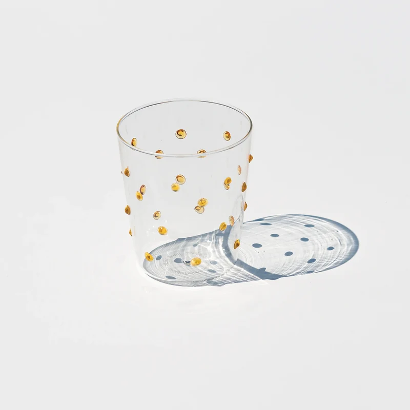 45 cl - Party Bicchiere Bibita Pallini Colorati in Vetro Borosilicato - Set 6 Pezzi