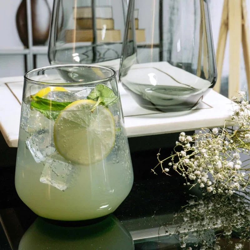 42.5 cl - Allegra Bicchiere Acqua in Vetro - Set 6 Pezzi