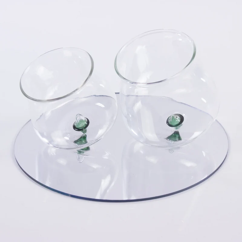 40 cl - Pirolo Bicchiere Acqua Punta in Vetro Borosilicato - Set 6 Pezzi