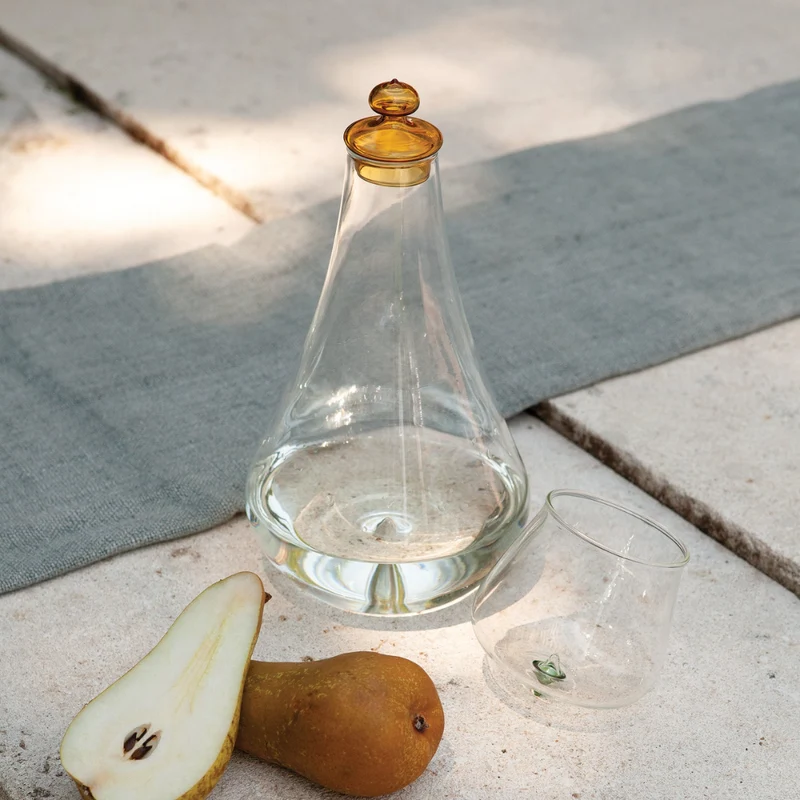 40 cl - Pirolo Bicchiere Acqua Punta in Vetro Borosilicato - Set 6 Pezzi
