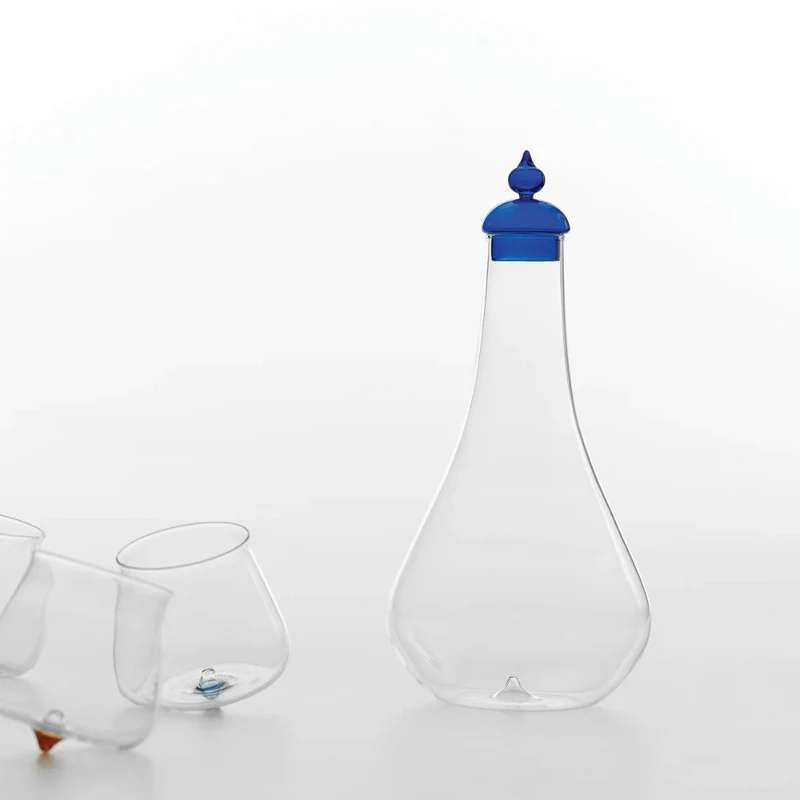 40 cl - Pirolo Bicchiere Acqua Punta in Vetro Borosilicato - Set 6 Pezzi