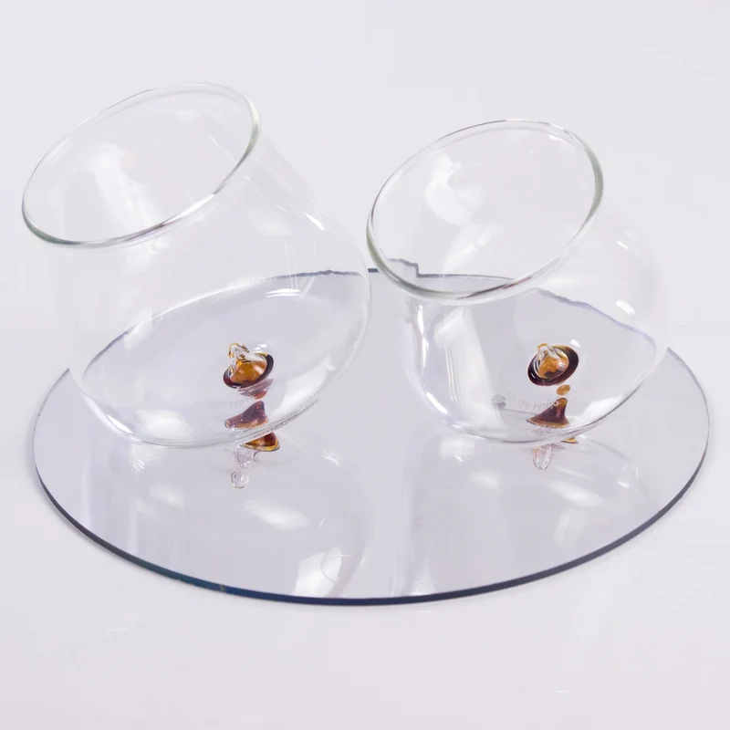 40 cl - Pirolo Bicchiere Acqua Punta in Vetro Borosilicato - Set 6 Pezzi