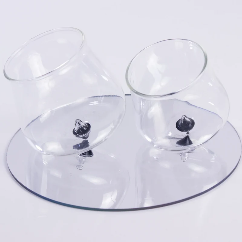 40 cl - Pirolo Bicchiere Acqua Punta in Vetro Borosilicato - Set 6 Pezzi