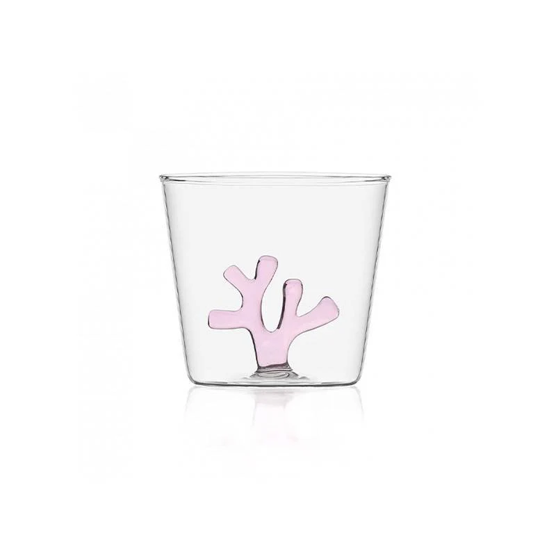 30 cl - Coral Reef Bicchiere Acqua Corallo in Vetro Borosilicato