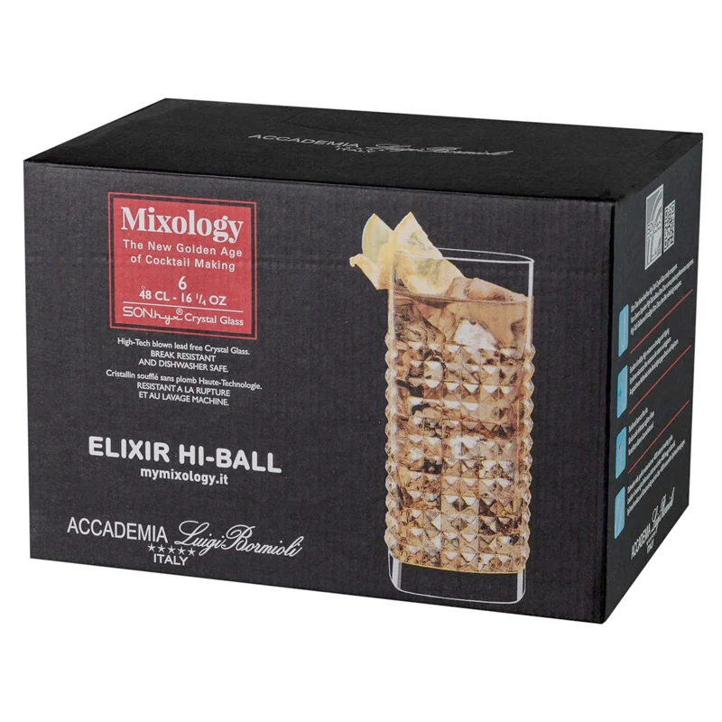 48 cl - Mixology Bicchiere Cocktail in Vetro - Set 6 Pezzi