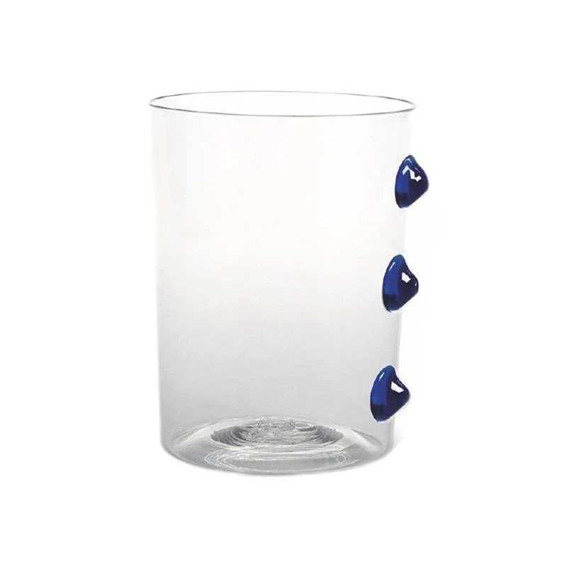 37 cl - Petoni Bicchiere Acqua 3 Punti Verticali in Vetro Borosilicato - Set 6 Pezzi