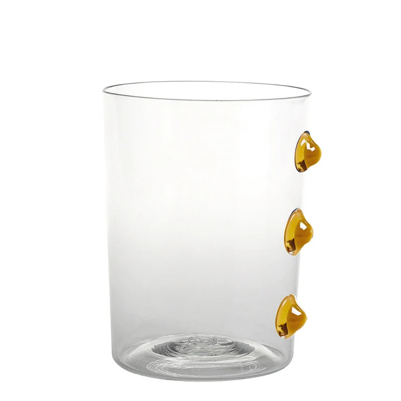 37 cl - Petoni Bicchiere Acqua 3 Punti Verticali in Vetro Borosilicato - Set 6 Pezzi
