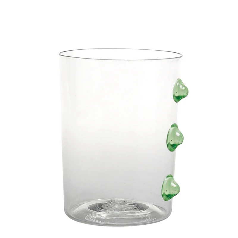 37 cl - Petoni Bicchiere Acqua 3 Punti Verticali in Vetro Borosilicato - Set 6 Pezzi