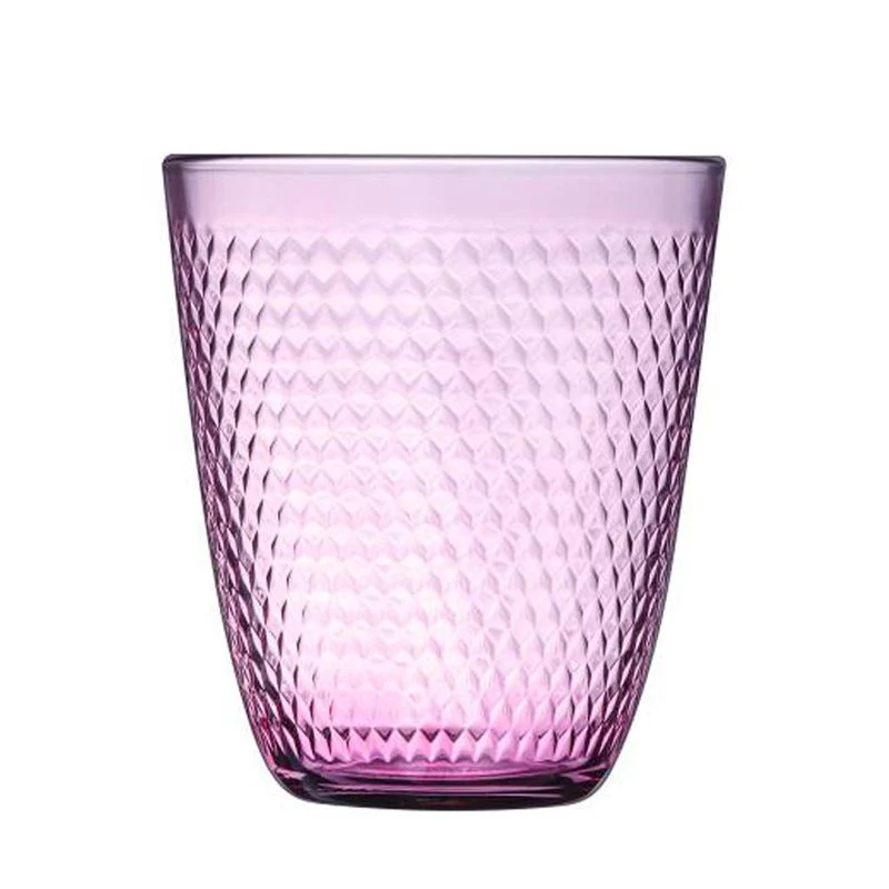31 cl - Pampille Bicchiere Acqua In Rilievo in Vetro - Set 6 Pezzi