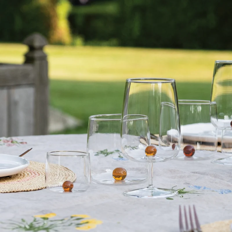38 cl - Bilia Calice Vino Multiuso Bilia Colorata in Vetro Borosilicato - Set 6 Pezzi