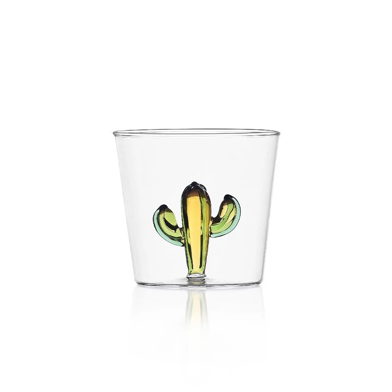 30 cl - Desert Plants Bicchiere Acqua in Vetro Borosilicato