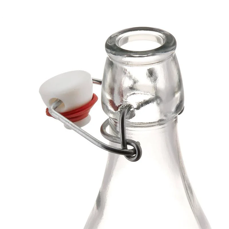 1 Litro - Giara Bottiglia Acqua in Vetro - Set 6 Pezzi